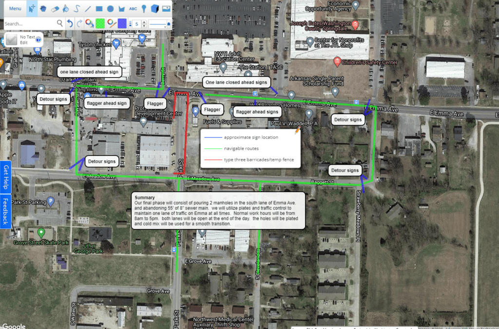 Har-Ber Avenue Utility Work Announcement 1 Road closure1 2 1024x675 1